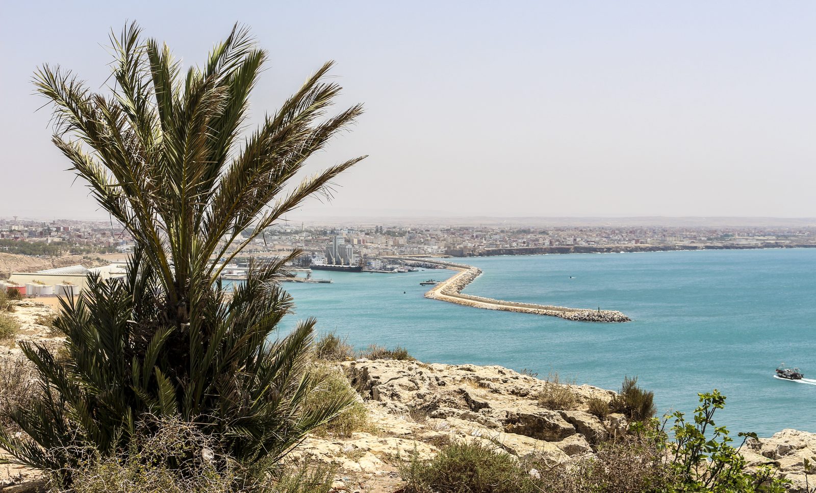 The coast and port of Safi, Morocco