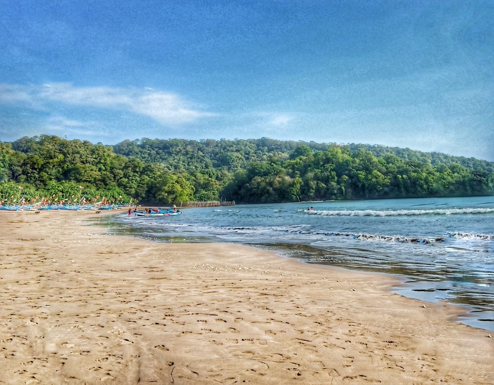 Pangandaran Beach, a beach break in Pangandaran / Batu Karas, Indonesia